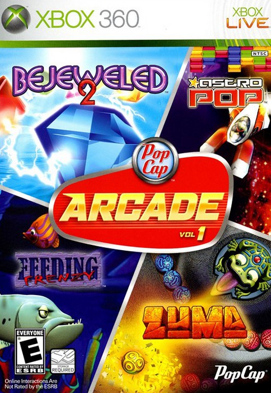 PopCap Arcade Vol. 1 (Bejeweled 2 Astro Pop Feeding Frenzy Zuma)